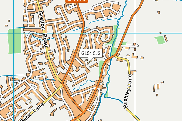GL54 5JS map - OS VectorMap District (Ordnance Survey)