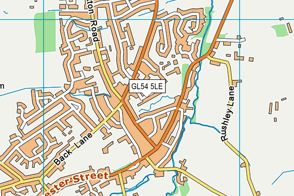GL54 5LE map - OS VectorMap District (Ordnance Survey)