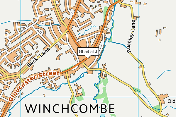 Map of WINCHCOMBE PHARMA LTD at district scale