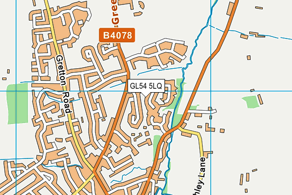 GL54 5LQ map - OS VectorMap District (Ordnance Survey)