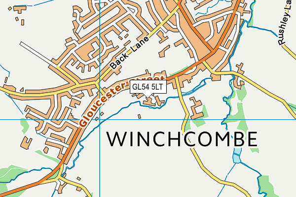 King George V Playing Field (Winchcombe) map (GL54 5LT) - OS VectorMap District (Ordnance Survey)