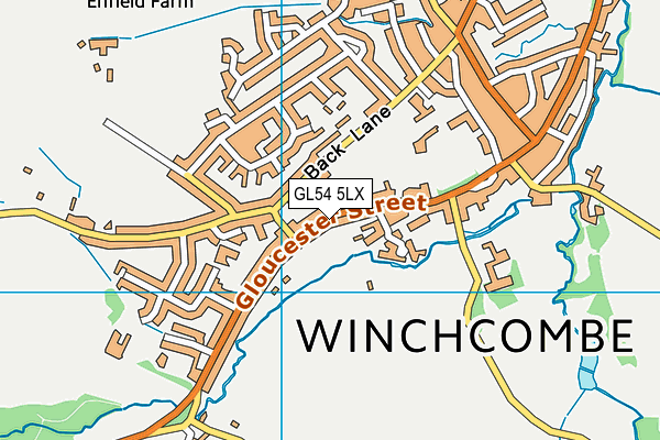Map of CHANDOS COURT (WINCHCOMBE) MANAGEMENT LIMITED at district scale