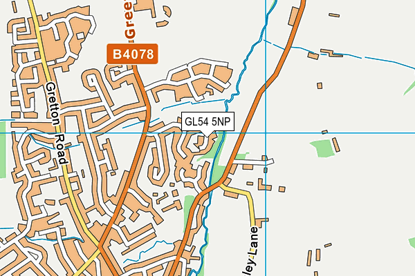 GL54 5NP map - OS VectorMap District (Ordnance Survey)