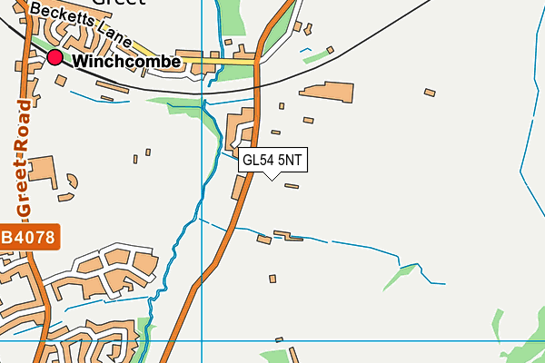 GL54 5NT map - OS VectorMap District (Ordnance Survey)