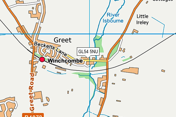 GL54 5NU map - OS VectorMap District (Ordnance Survey)