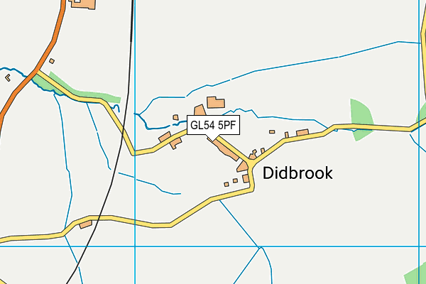 Isbourne Valley School map (GL54 5PF) - OS VectorMap District (Ordnance Survey)