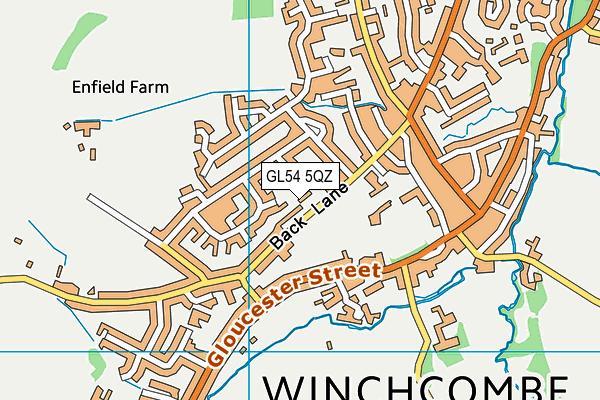 GL54 5QZ map - OS VectorMap District (Ordnance Survey)