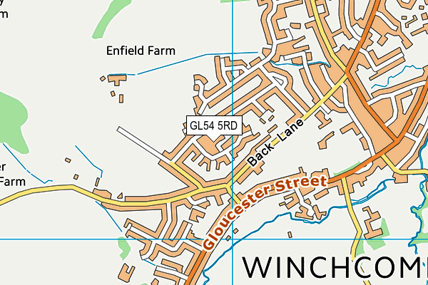 GL54 5RD map - OS VectorMap District (Ordnance Survey)