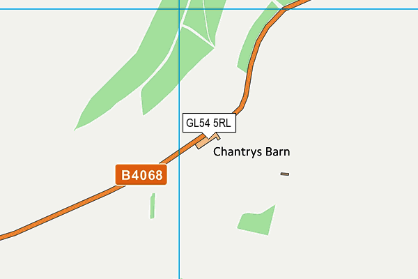 GL54 5RL map - OS VectorMap District (Ordnance Survey)