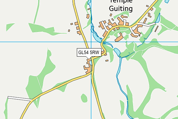 Temple Guiting Church of England School map (GL54 5RW) - OS VectorMap District (Ordnance Survey)