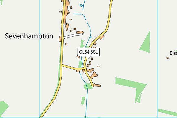 GL54 5SL map - OS VectorMap District (Ordnance Survey)