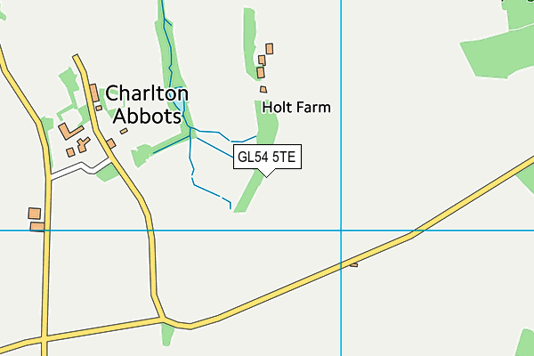 GL54 5TE map - OS VectorMap District (Ordnance Survey)