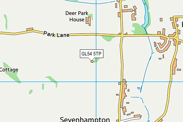 GL54 5TP map - OS VectorMap District (Ordnance Survey)