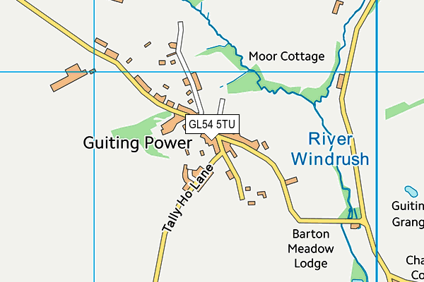 GL54 5TU map - OS VectorMap District (Ordnance Survey)