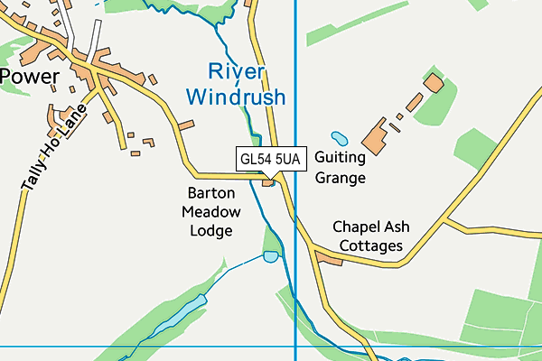 GL54 5UA map - OS VectorMap District (Ordnance Survey)