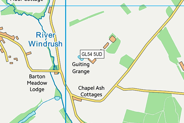 GL54 5UD map - OS VectorMap District (Ordnance Survey)