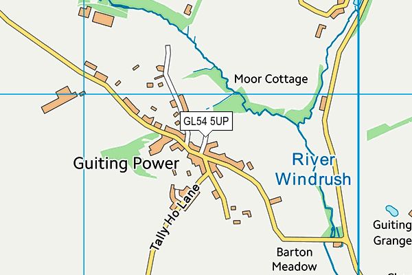 GL54 5UP map - OS VectorMap District (Ordnance Survey)