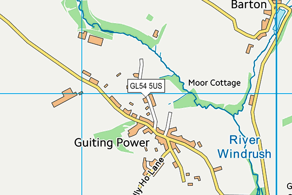 GL54 5US map - OS VectorMap District (Ordnance Survey)