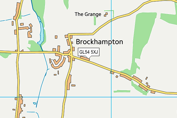 GL54 5XJ map - OS VectorMap District (Ordnance Survey)