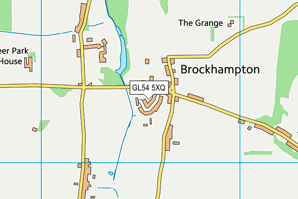 GL54 5XQ map - OS VectorMap District (Ordnance Survey)