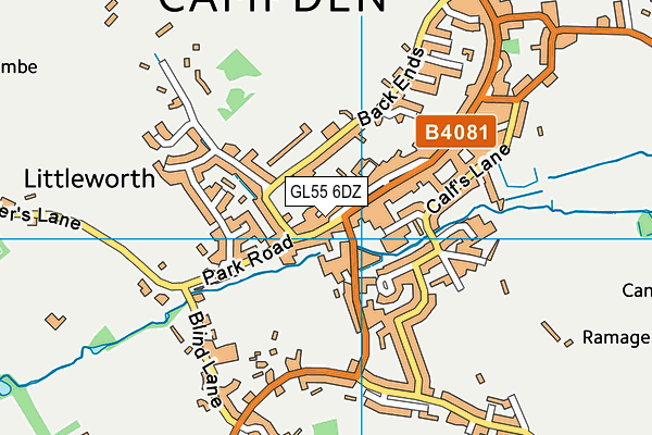 St Catharine's Catholic Primary School map (GL55 6DZ) - OS VectorMap District (Ordnance Survey)