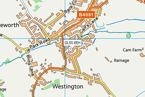 GL55 6EH map - OS VectorMap District (Ordnance Survey)