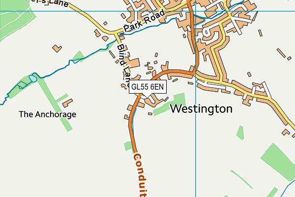 GL55 6EN map - OS VectorMap District (Ordnance Survey)