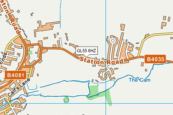 GL55 6HZ map - OS VectorMap District (Ordnance Survey)
