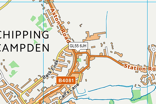 GL55 6JH map - OS VectorMap District (Ordnance Survey)