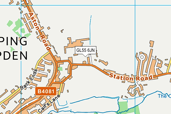 GL55 6JN map - OS VectorMap District (Ordnance Survey)