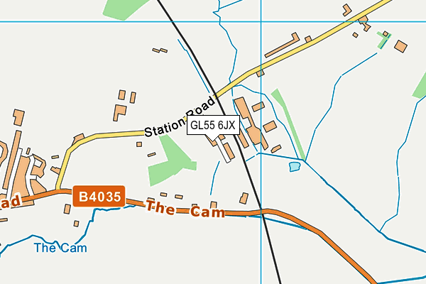 GL55 6JX map - OS VectorMap District (Ordnance Survey)
