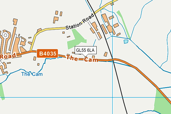 GL55 6LA map - OS VectorMap District (Ordnance Survey)