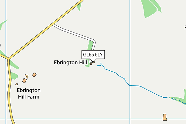 GL55 6LY map - OS VectorMap District (Ordnance Survey)