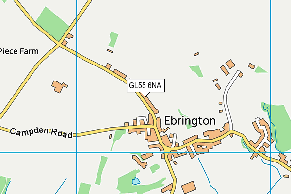 GL55 6NA map - OS VectorMap District (Ordnance Survey)