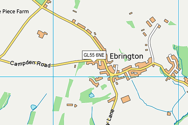 GL55 6NE map - OS VectorMap District (Ordnance Survey)