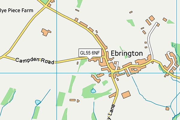 Ebrington Cricket Club map (GL55 6NF) - OS VectorMap District (Ordnance Survey)