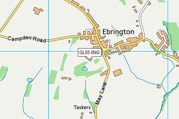 GL55 6NG map - OS VectorMap District (Ordnance Survey)