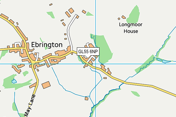 GL55 6NP map - OS VectorMap District (Ordnance Survey)