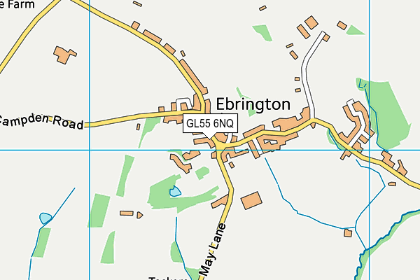 GL55 6NQ map - OS VectorMap District (Ordnance Survey)