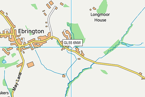GL55 6NW map - OS VectorMap District (Ordnance Survey)