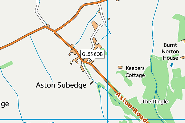 GL55 6QB map - OS VectorMap District (Ordnance Survey)