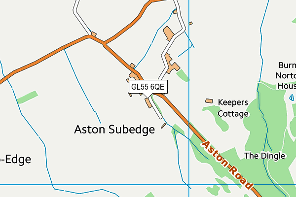 GL55 6QE map - OS VectorMap District (Ordnance Survey)