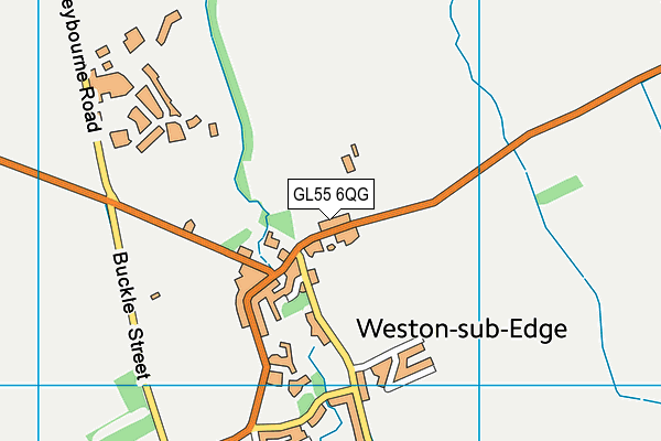 GL55 6QG map - OS VectorMap District (Ordnance Survey)