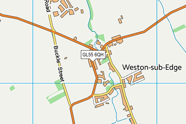 GL55 6QH map - OS VectorMap District (Ordnance Survey)