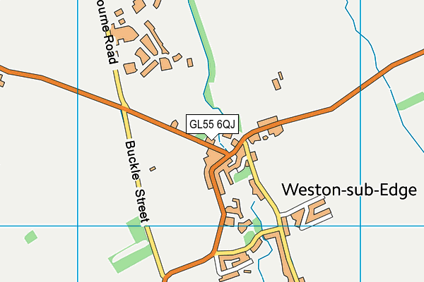 GL55 6QJ map - OS VectorMap District (Ordnance Survey)