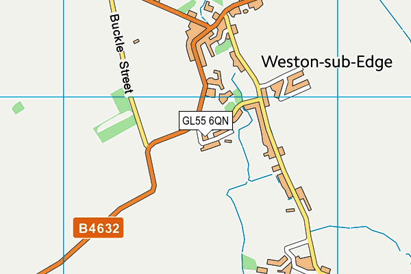 GL55 6QN map - OS VectorMap District (Ordnance Survey)