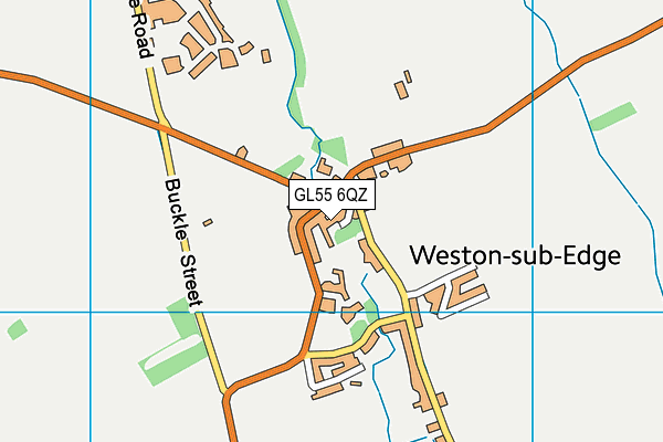 GL55 6QZ map - OS VectorMap District (Ordnance Survey)