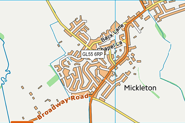 GL55 6RP map - OS VectorMap District (Ordnance Survey)