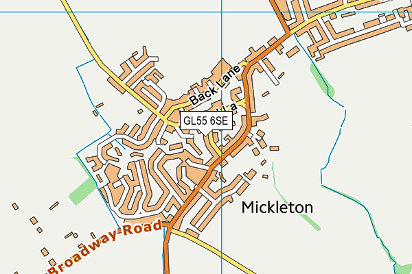 GL55 6SE map - OS VectorMap District (Ordnance Survey)