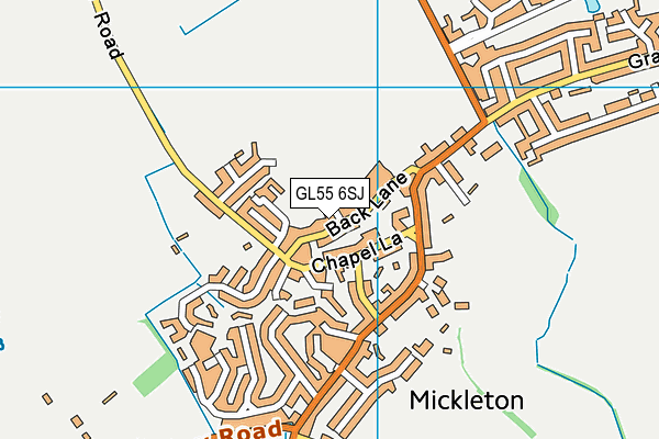 Mickleton Primary School map (GL55 6SJ) - OS VectorMap District (Ordnance Survey)